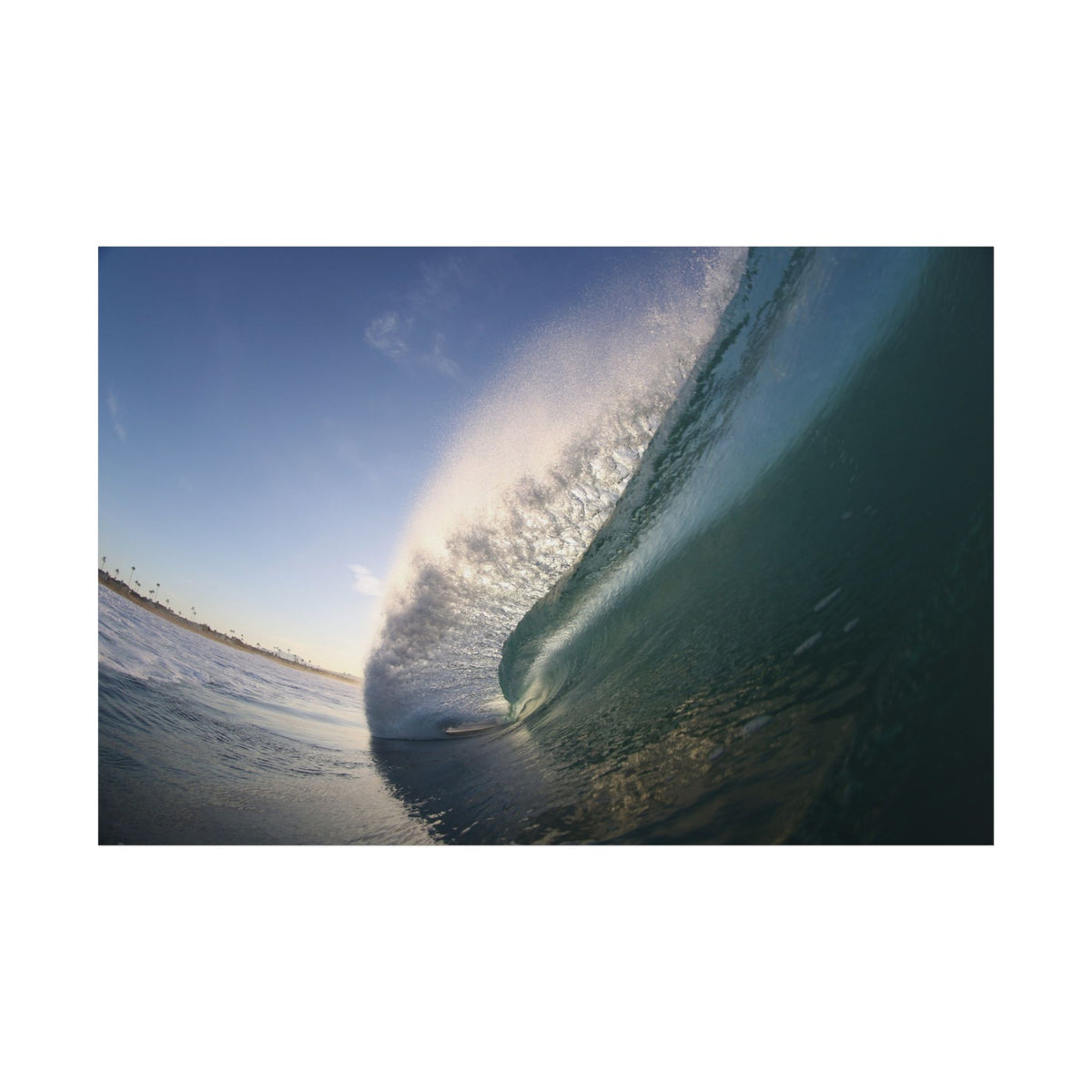 Blue Slope Poster