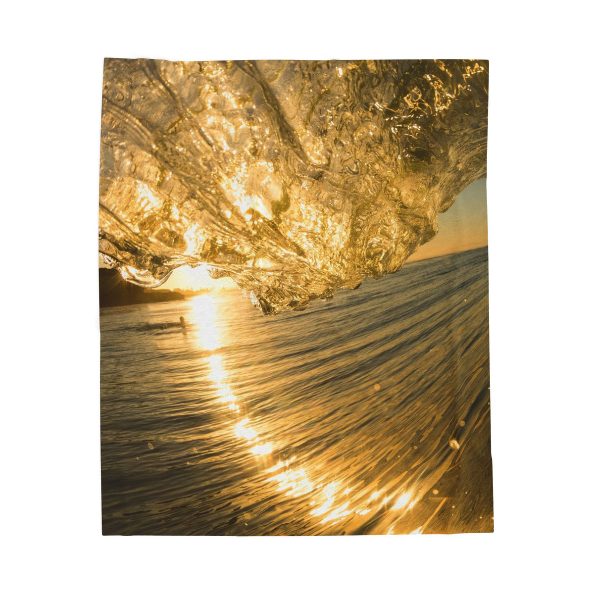 Liquid Gold Velveteen Plush Throw Blanket