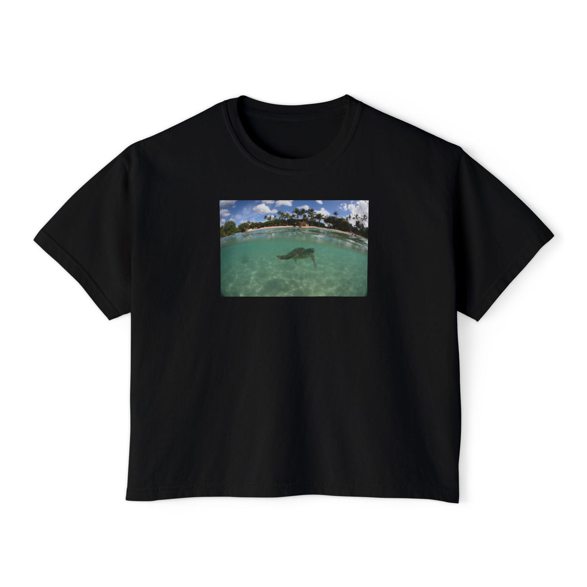Turtle Line Women's Comfort Colors Boxy Tee