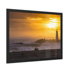 Golden Lighthouse Framed Poster