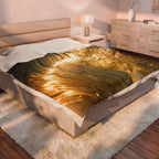 Liquid Gold Velveteen Plush Throw Blanket
