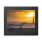 Golden Lighthouse Framed Poster