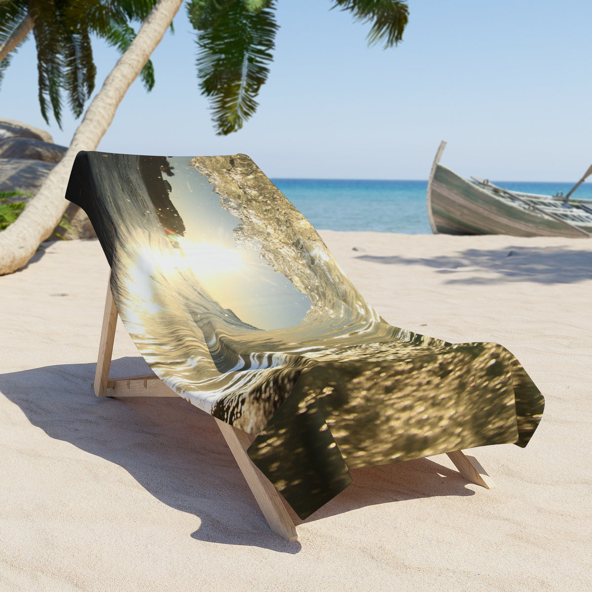 Golden Eye Beach Towel