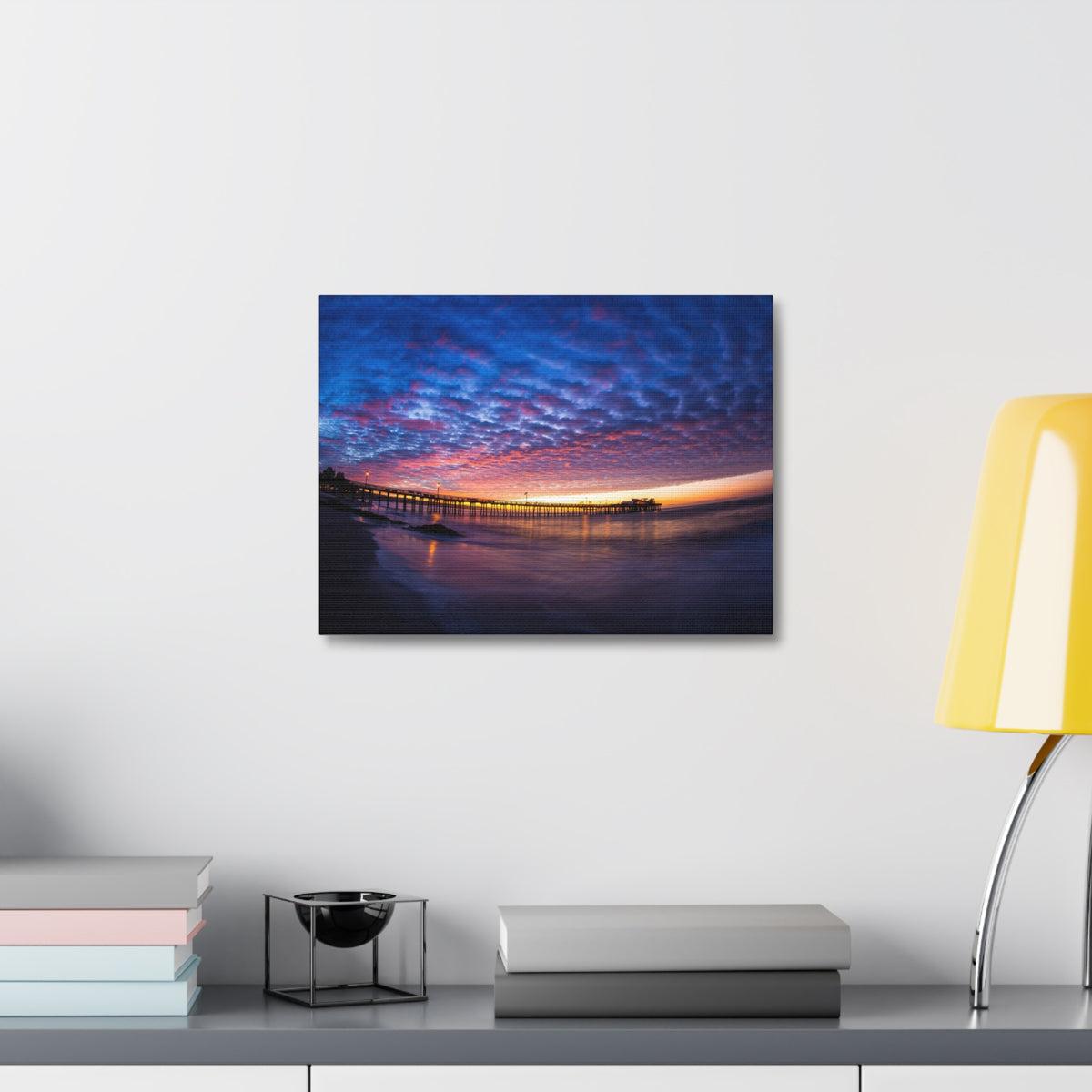 Pier Sky Stretched Canvas
