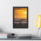 Golden Lighthouse Framed Poster