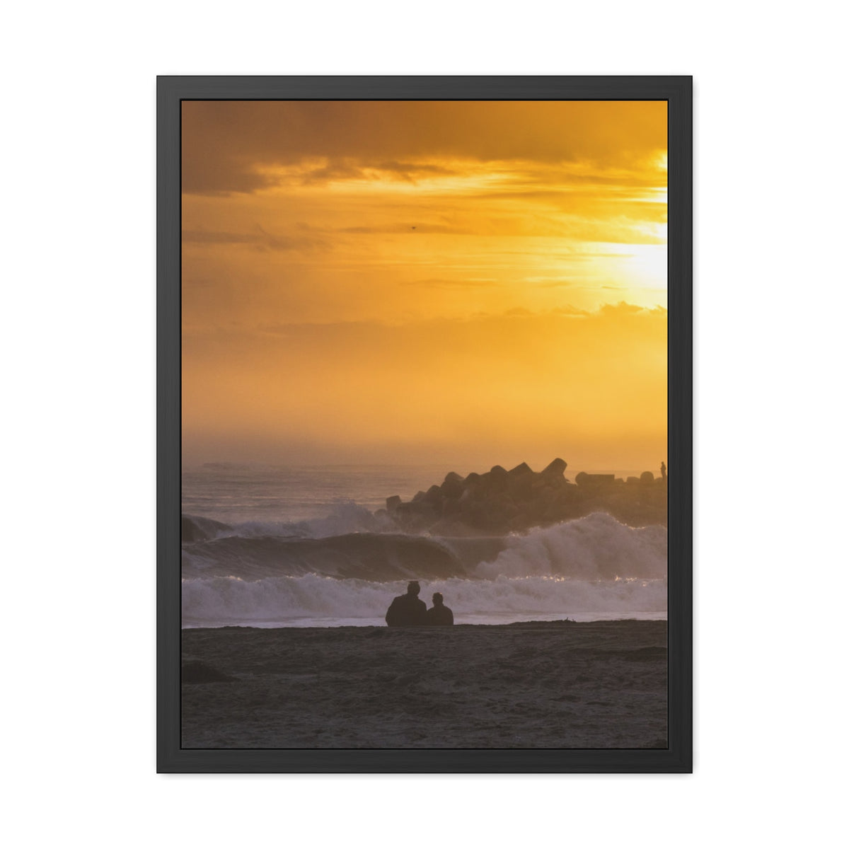 Golden Lighthouse Framed Poster