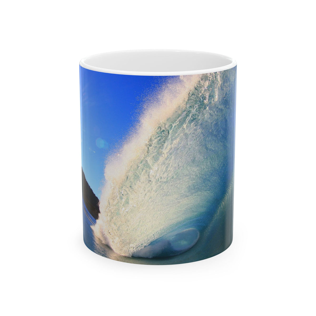 Sunburst Wave Ceramic Mug