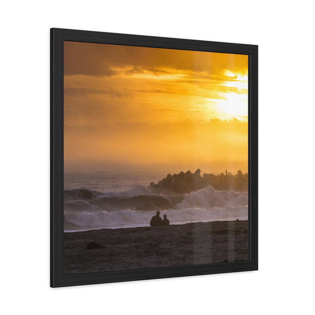 Golden Lighthouse Framed Poster