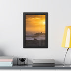 Golden Lighthouse Framed Poster
