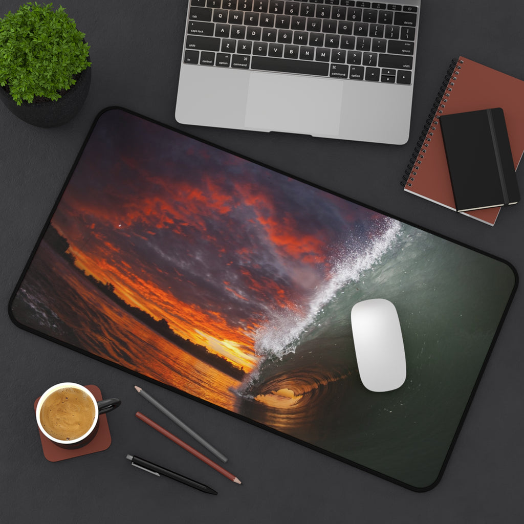 Burning Sky Barrel Desk Mat