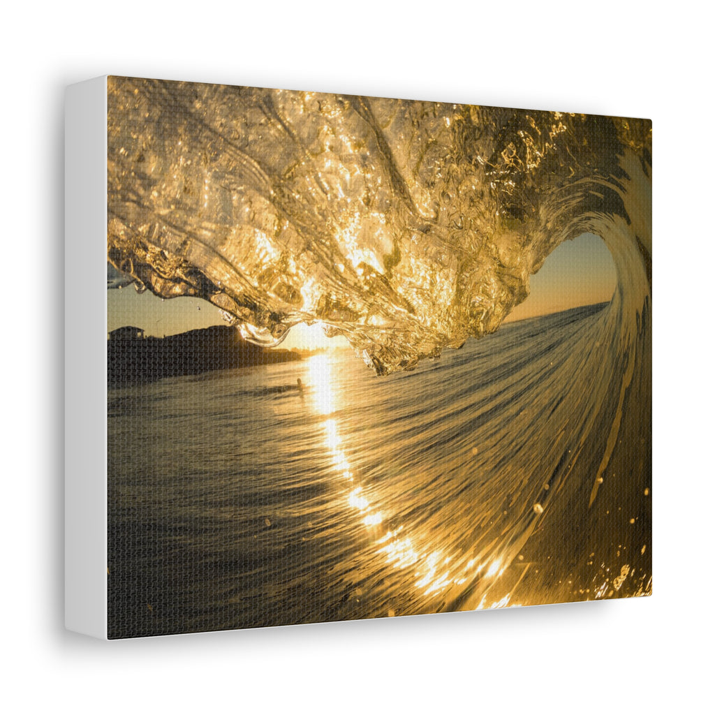 Liquid Gold Stretched Canvas
