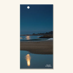 Moon Lighthouse Beach Towel